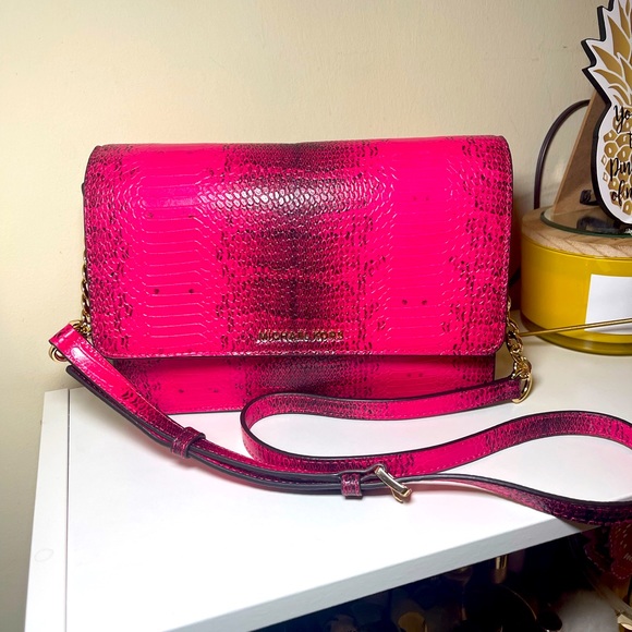 MICHAEL Michael Kors Large Gusset
Snakeskin Crossbody - Picture 1 of 5